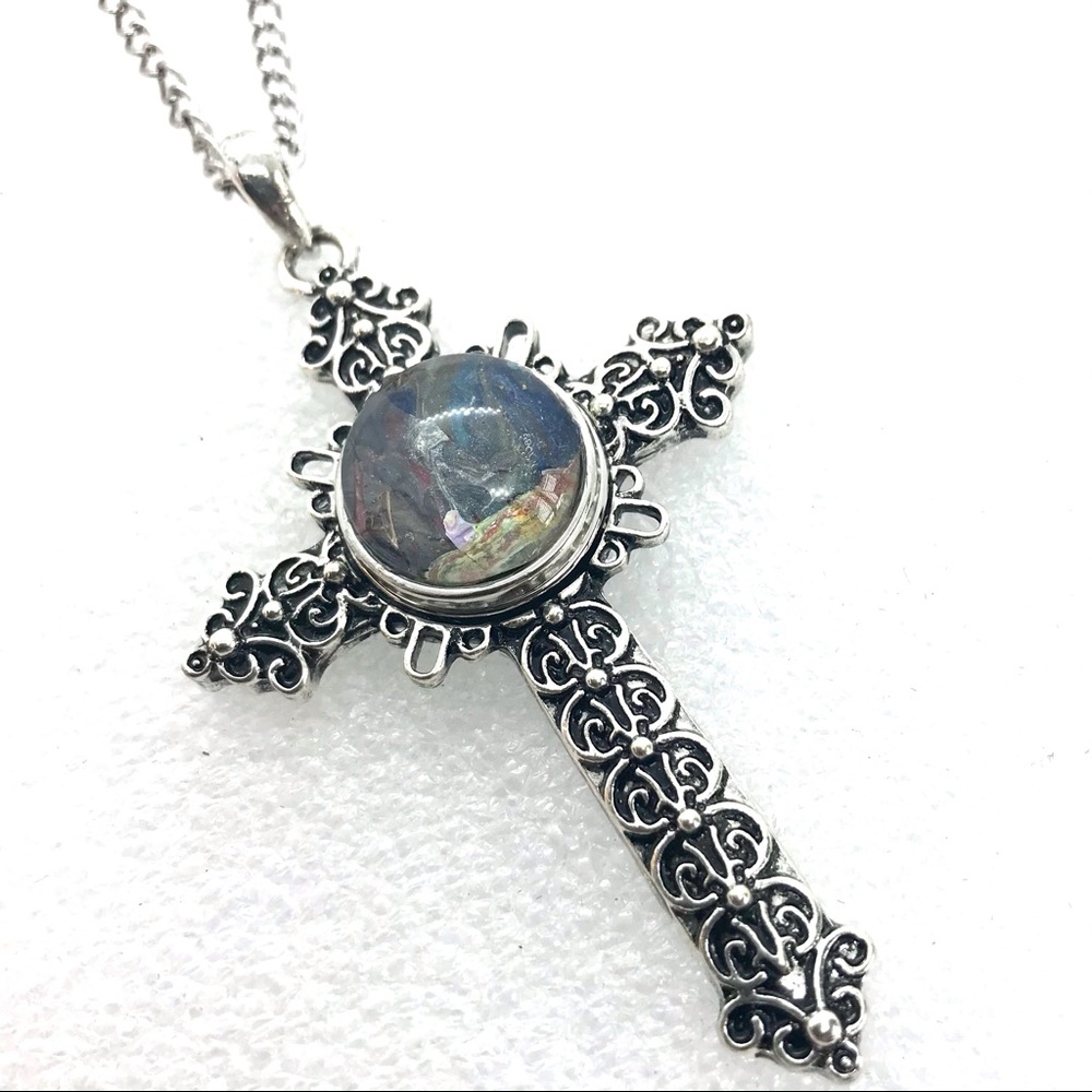 Cross Necklace handmade 20mm Snap Jewelry SN20